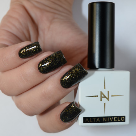 ALTA NIVELO   Гель-лак с поталью   10мл   GOLD FOIL   #134 оптом