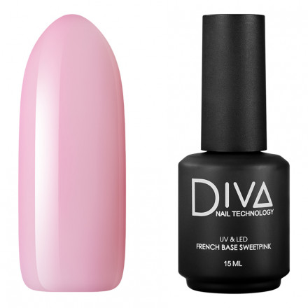 French base Sweet Pink, 15 мл DIVA оптом