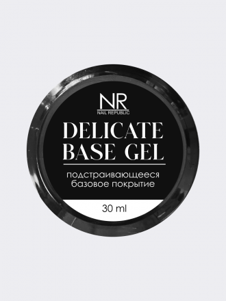 NAIL REPUBLIC   База прозрачная жидкая   Base DELICATE   30мл   (шайба) оптом