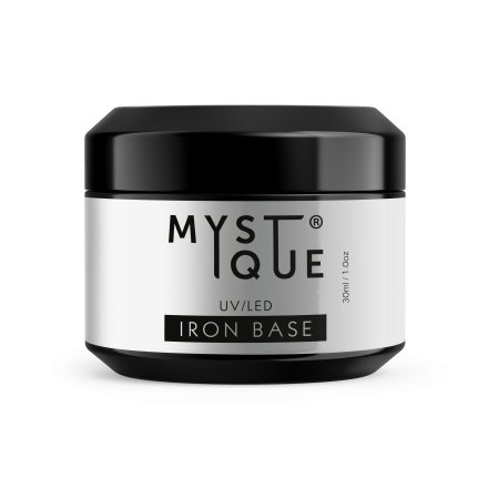 MYSTIQUE   Base IRON   30мл (шайба)   База прозрачная жесткая (для подложки) оптом