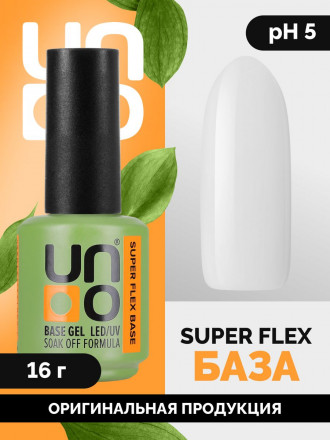 UNO   База прозрачная жидкая (для подложки)   Base   SUPER FLEX   15мл (16г) оптом