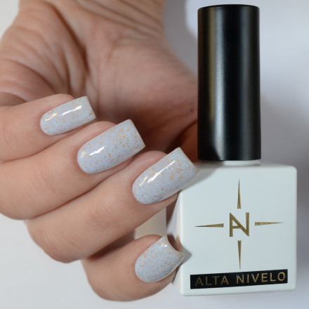 ALTA NIVELO   Гель-лак с поталью   10мл   GOLD FOIL   #137 оптом