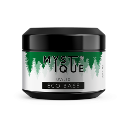 MYSTIQUE   Base ECO   30мл (шайба)   База прозрачная эластичная бескислотная (для подложки)