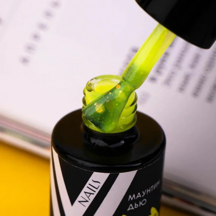 VOGUE NAILS   Гель-лак неоновый с шестигранниками  10мл  МАУНТИН ДЬЮ оптом