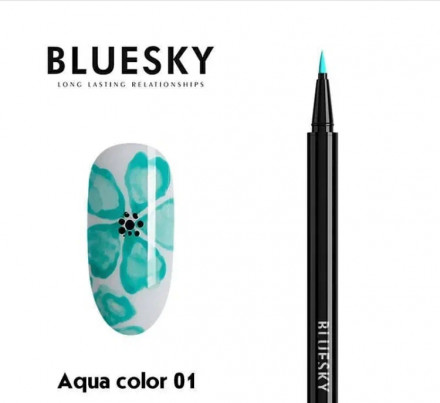 BLUESKY Aquacolor nail pen Акварельный фломастер №01 оптом