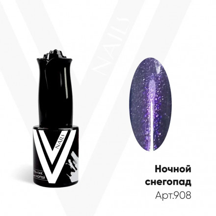 VOGUE NAILS   Гель-лак с блестками  10мл  НОЧНОЙ СНЕГОПАД   (СНЯТО) оптом