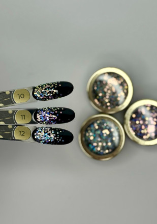 ALTA NIVELO   Блестки для дизайна Шестигранники   ART DECOR   #11 оптом