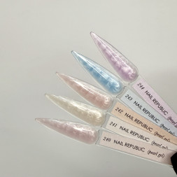 NAIL REPUBLIC   Gel PEARL   #241   15г   Гель для моделирования средне-жидкий перламутровый