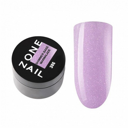ONE NAIL   База камуфлирующая эластичная c шиммером  (легкие в снятии)  Base  SHIMMER   MARMALADE  (шайба)   30мл оптом