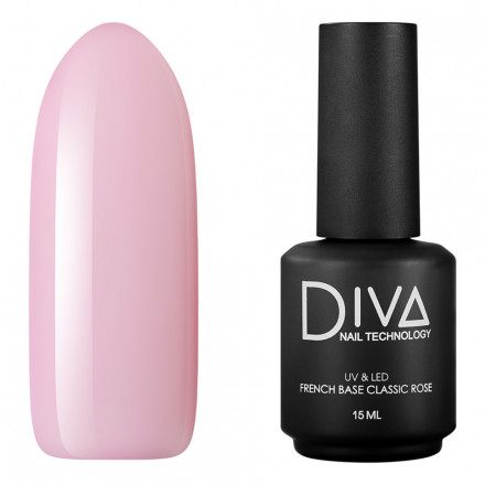 DIVA   База камуфлирующая  French Base CLASSIC ROSE   15мл оптом