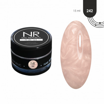 NAIL REPUBLIC   Гель  для моделирования самовыравнивающийся перламутровый   Gel PEARL   #242   15г оптом