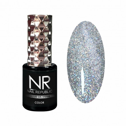 NAIL REPUBLIC   Гель-лак с шиммером   10мл   Diamonds   #421 оптом