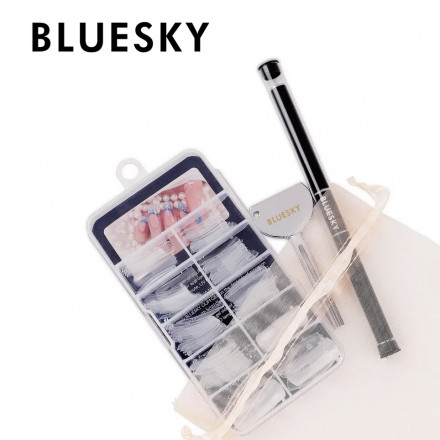 BLUESKY Набор для полигеля (кисть со шпателем + верхние формы + ключ-выдавливатель металлический) оптом