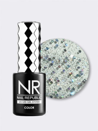 NAIL REPUBLIC   Гель-лак с шестигранниками   10мл   Diamonds   #422 оптом