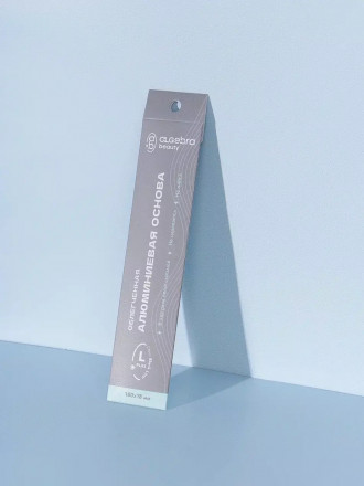 ALGEBRA BEAUTY   Основа для пилки прямая алюминиевая Черная   L Plus (180х18мм) оптом