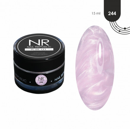 NAIL REPUBLIC   Гель  для моделирования самовыравнивающийся перламутровый   Gel PEARL   #244   15г оптом