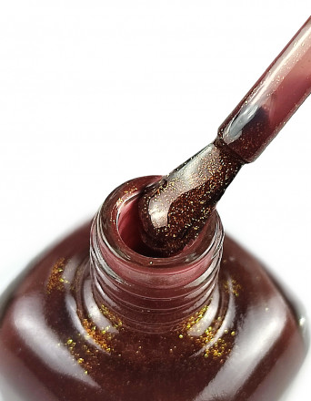 IQ BEAUTY   Лак для ногтей с биокерамикой с поталью   12,5мл   Prolac OBSESSION CINNAMON GLOW   #158 оптом