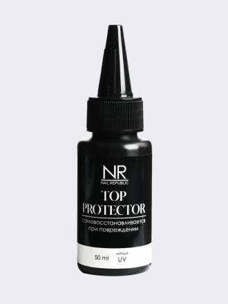 NAIL REPUBLIC   Топ антивандальный без л/с   Top   PROTECTOR без UV   50мл   (бутылка) оптом