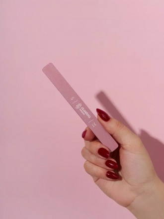 ALGEBRA BEAUTY   Основа для пилки прямая алюминиевая Розовая   S (130x14мм) оптом