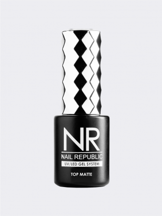 NAIL REPUBLIC   Топ матовый без л/с для светлых оттенков   10мл   Top   MATTE оптом