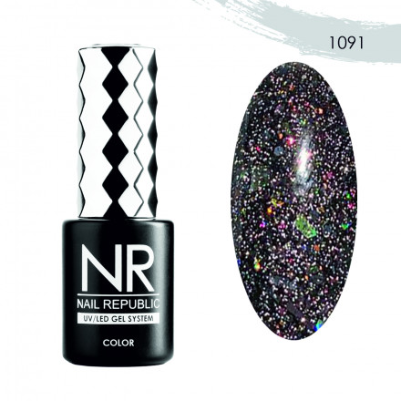 NAIL REPUBLIC   Гель-лак светоотражающий   10мл   Bright Flash   #1091 оптом