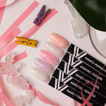 VOGUE NAILS   Гель-лак полупрозрачный с камифубуками  10мл  АБРИКОС-ЧЕРНИКА оптом