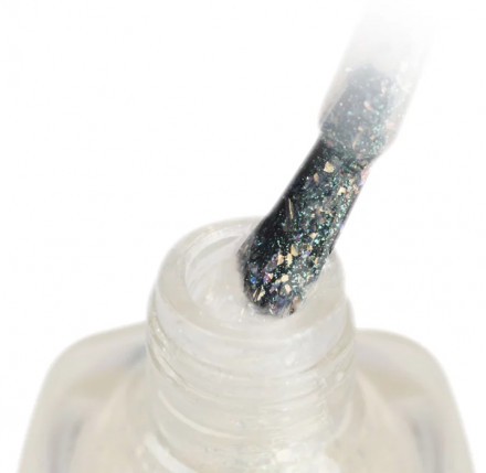 IQ BEAUTY   Лак для ногтей с биокерамикой с хлопьями Юки   12,5мл   Prolac BORN TO SPARKLE   #059 оптом