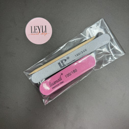 LISA PROFI   НАБОР для маникюра одноразовый   #2   (пилка мини 180/240 [20] + баф ОВАЛ + ап. палочка)   [57]