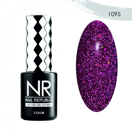 NAIL REPUBLIC   Гель-лак светоотражающий   10мл   Bright Flash   #1095 оптом