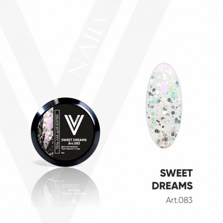 VOGUE NAILS   Гель-лак с блестками  5мл (банка)  SWEET DREAMS оптом