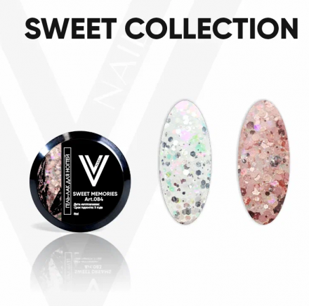 VOGUE NAILS   Гель-лак с блестками  5мл (банка)  SWEET DREAMS оптом