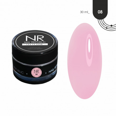 NAIL REPUBLIC   Гель  для моделирования самовыравнивающийся   Gel   CLASSIC   #08   30г оптом