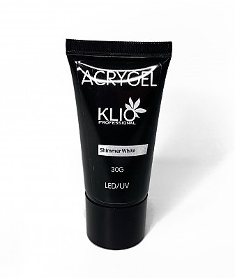 KLIO Акригель Shimmer White 30г (тюбик) оптом