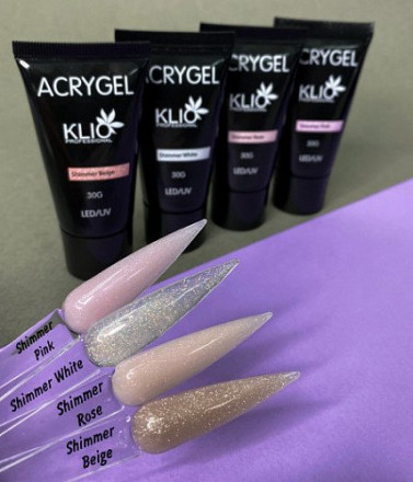 KLIO Акригель Shimmer White 30г (тюбик) оптом