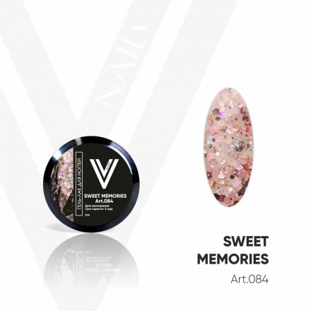 VOGUE NAILS   Гель-лак с блестками  5мл (банка)  SWEET MEMORIES оптом