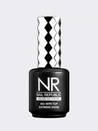 NAIL REPUBLIC   Топ без л/с для светлых оттенков   Top   No Wipe EXTREME SHINE  15мл оптом