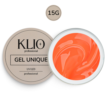 KLIO   Unique gel   ЦИНИЯ   15г   Гель для моделирования средне-жидкий цветной оптом