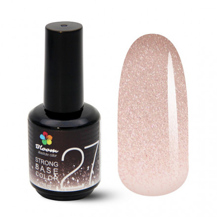 BLOOM   База камуфлирующая с шиммером  15мл   Base Strong COLOR   #27 оптом