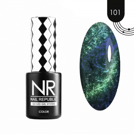 NAIL REPUBLIC   Гель-лак кошачий глаз   10мл   Pearl CAT   #101 оптом