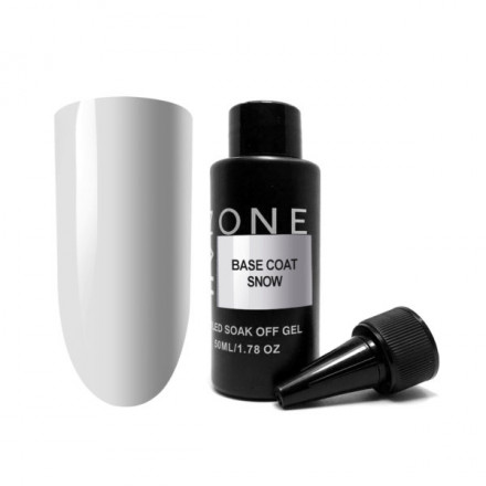 ONE NAIL   База камуфлирующая эластичная  (легкие в снятии)  Base   SNOW  (бутылка)   50мл оптом