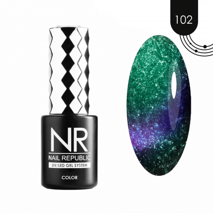 NAIL REPUBLIC   Гель-лак кошачий глаз   10мл   Pearl CAT   #102 оптом