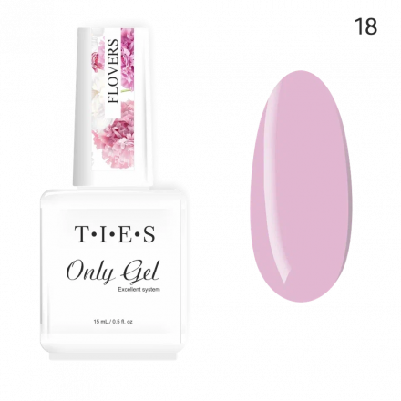 TIES   Гель для укрепления  ONLY GEL  15мл   Flowers   №18 оптом