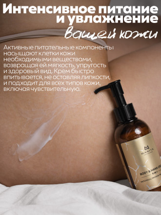 MANITA   Body&amp;Hand Cream PATCHOULI,PASSION FRUIT,SANDAL   150мл   Крем для рук и тела оптом