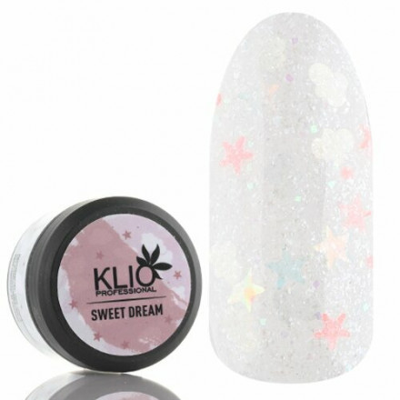 KLIO  Гель-лак с конфетти SWEET DREAM  15г (банка)  №02 оптом
