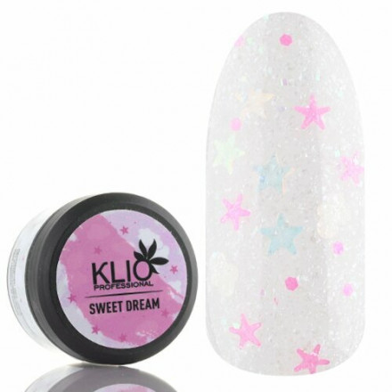 KLIO  Гель-лак с конфетти SWEET DREAM  15г (банка)  №03 оптом