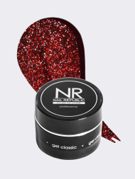 NAIL REPUBLIC Gel ULTRA FLASH #279 15г Гель для моделирования средне-жидкий светоотражающий