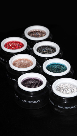 NAIL REPUBLIC   Gel ULTRA FLASH   #279   15г   Гель  для моделирования средне-жидкий светоотражающий оптом