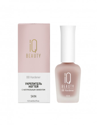 IQ BEAUTY   Укрепитель  для ослабленных и ломких ногтей с натуральным тонирующим эффектом матовый   12,5мл   BB Hardener   SKIN оптом