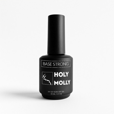 HOLY MOLLY   База прозрачная   Base   STRONG   30мл   (флакон с кистью) оптом
