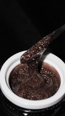 NAIL REPUBLIC   Gel ULTRA FLASH   #280   15г   Гель  для моделирования средне-жидкий светоотражающий оптом